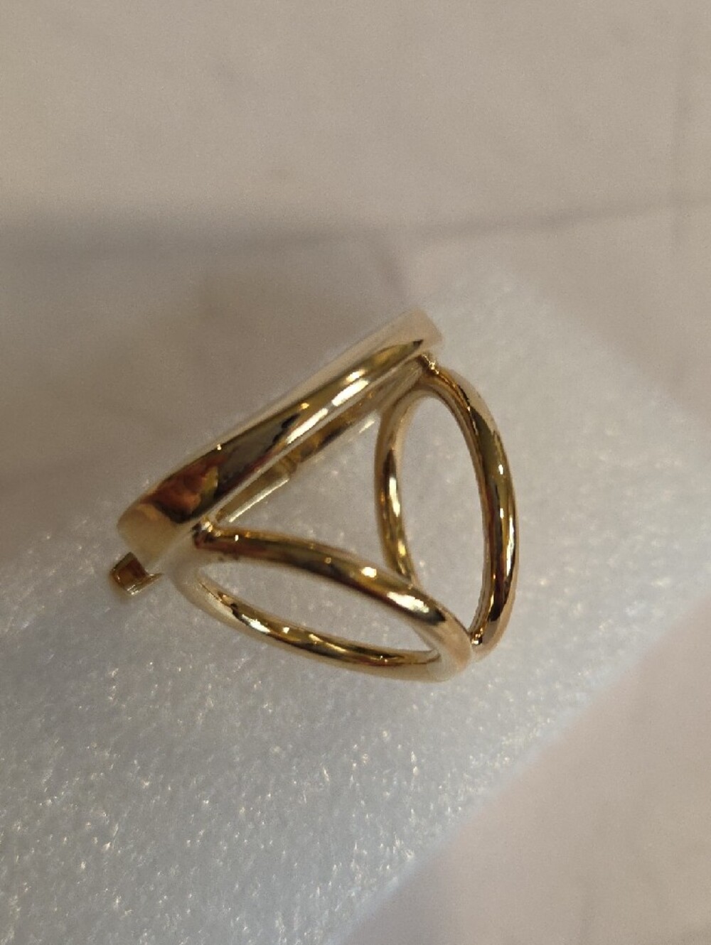 Salvatore Ferragamo Gold Gancini Signature Scarf Ring - Picture 7 of 9